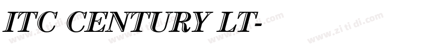 ITC CENTURY LT字体转换 ITC CENTURY LT字体转换